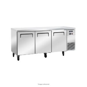 Mesa Refrigerada con 3 puertas sólidas de 460 litros